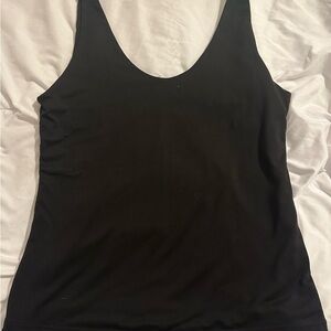 Classic Black Scoop Neck Women's Tank Top